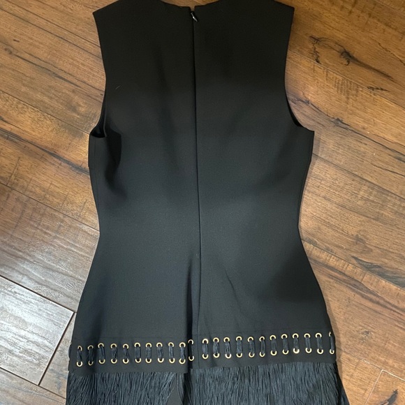 elizabeth james black dress Elizabeth and James NY. Black Cut Out High Split Back Zip Sheath Dress